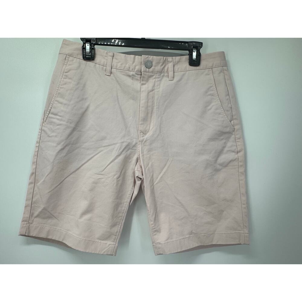 Bonobos Men's Slim Chino Shorts Size 33 Light Pink‎ 9" Inseam Cotton Blend